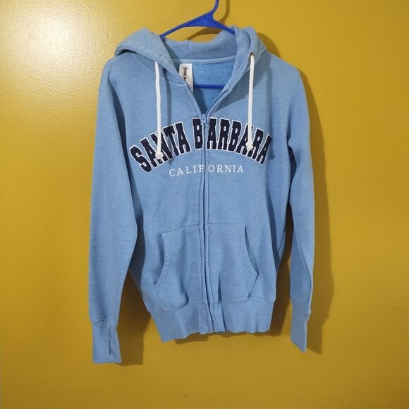Ocean Beach Santa Barbara CA Full Zip Hoodie S - Picture 1 of 5
